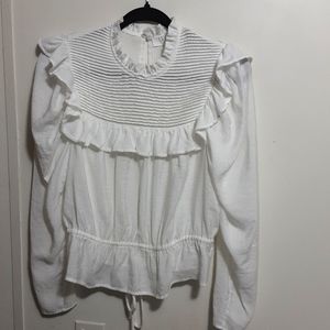 ASTR The Label So Summer Vibe Goth Girls Ruffle Shoulder‎ Blouse